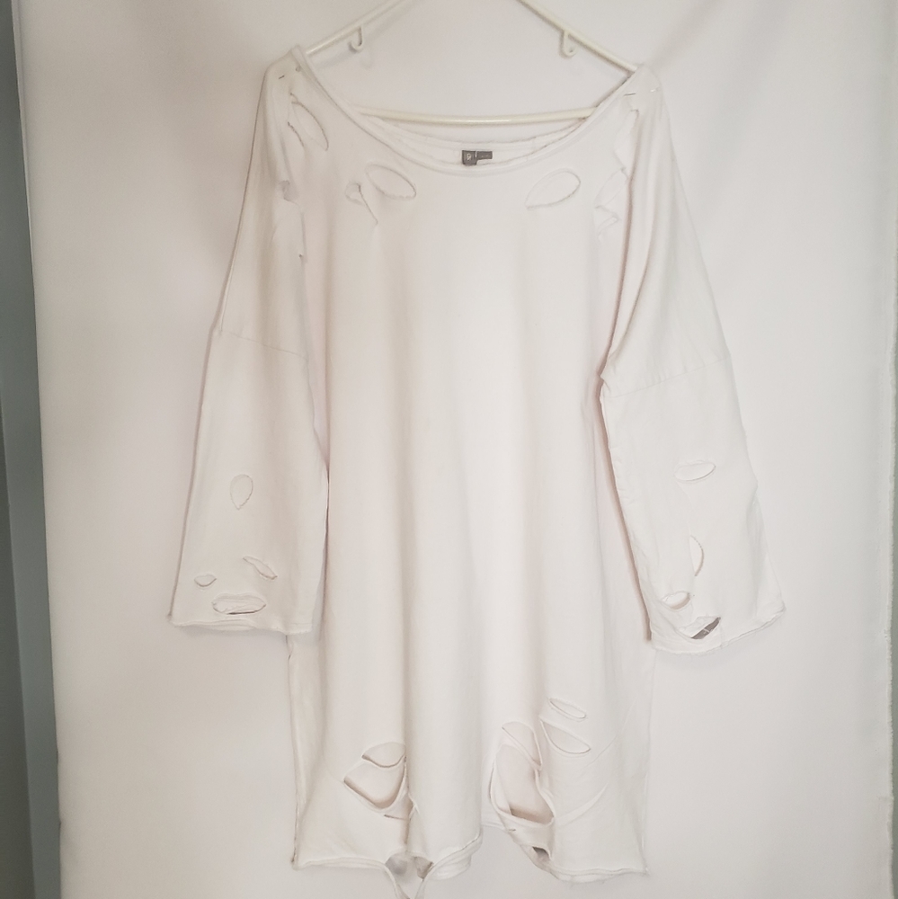 Asos oversized distressed dress